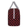 thumbnail image 6 of Lafuoo Sexy Red Lips Kiss Pattern Large Portable Insulated Lunch Bag, Waterproof Zipper Insulated Lunch Bag for Men and Women-One Size, 6 of 7
