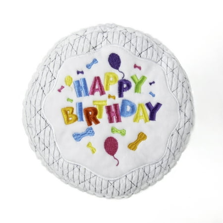 UPC: 0786306711504 | TrustyPup Birthday Cake Squeaky Plush Chew Guard Dog Toy  Large