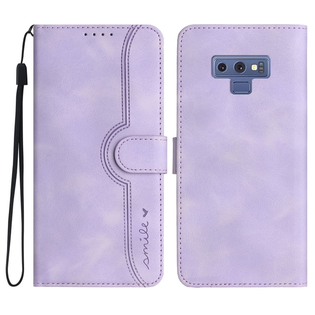Compatible with Samsung Galaxy Note 9 Case Premium PU Leather Wallet with Built-in Magnet Cover