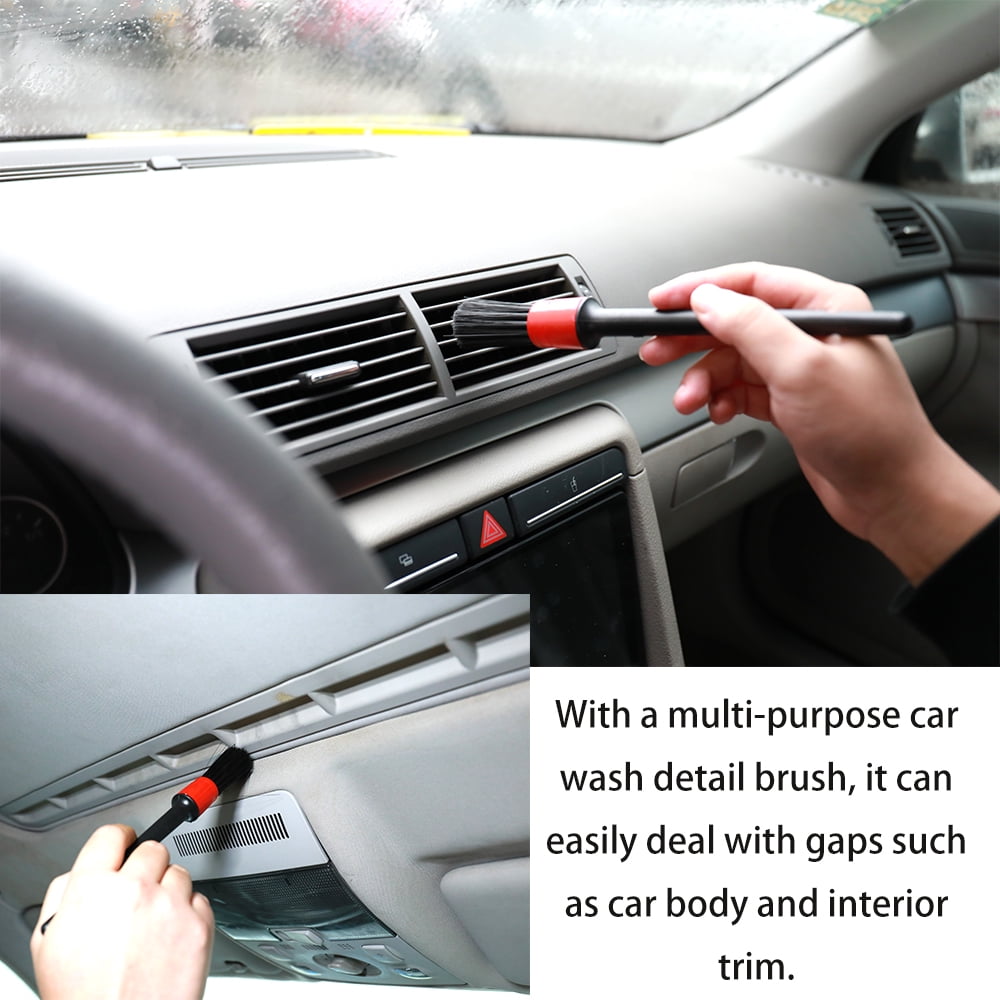 Car Detailing Brush Cleaning Natural Hair Brushes Gaps Auto Detail