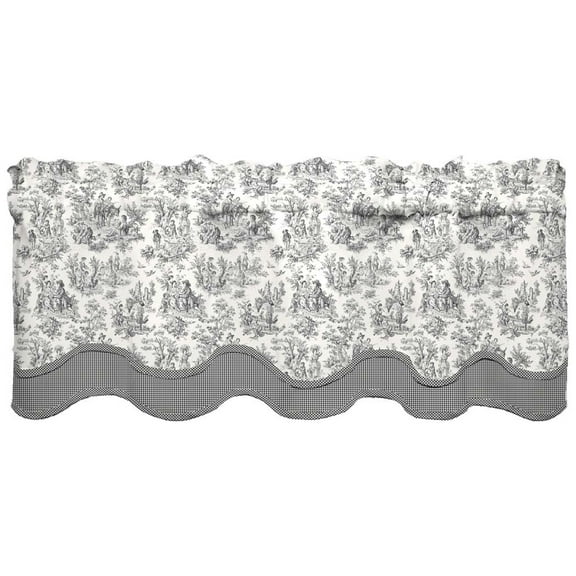Waverly Charmed Life Wave Valance, 52"x18", Onyx