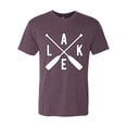 thumbnail image 2 of Wild Bobby, Lake Cross Paddles, Men Premium Tri Blend Tee, Vintage Purple, X-Large, 2 of 4