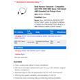 thumbnail image 2 of Body Harness Connector - Compatible with 1999, 2002 GMC Sierra 1500 Denali AWD Extended Cab Pickup 4-Door, 2 of 2