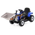 thumbnail image 1 of Costway Kids Ride On Excavator Digger 12V Electric Tractor RC w/ Digging Bucket Blue, 1 of 10