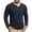 Dark Blue, variant on uikmnh Men Long Sleeve Round Neck Two Layer Layered Casual Top Shirt,S
