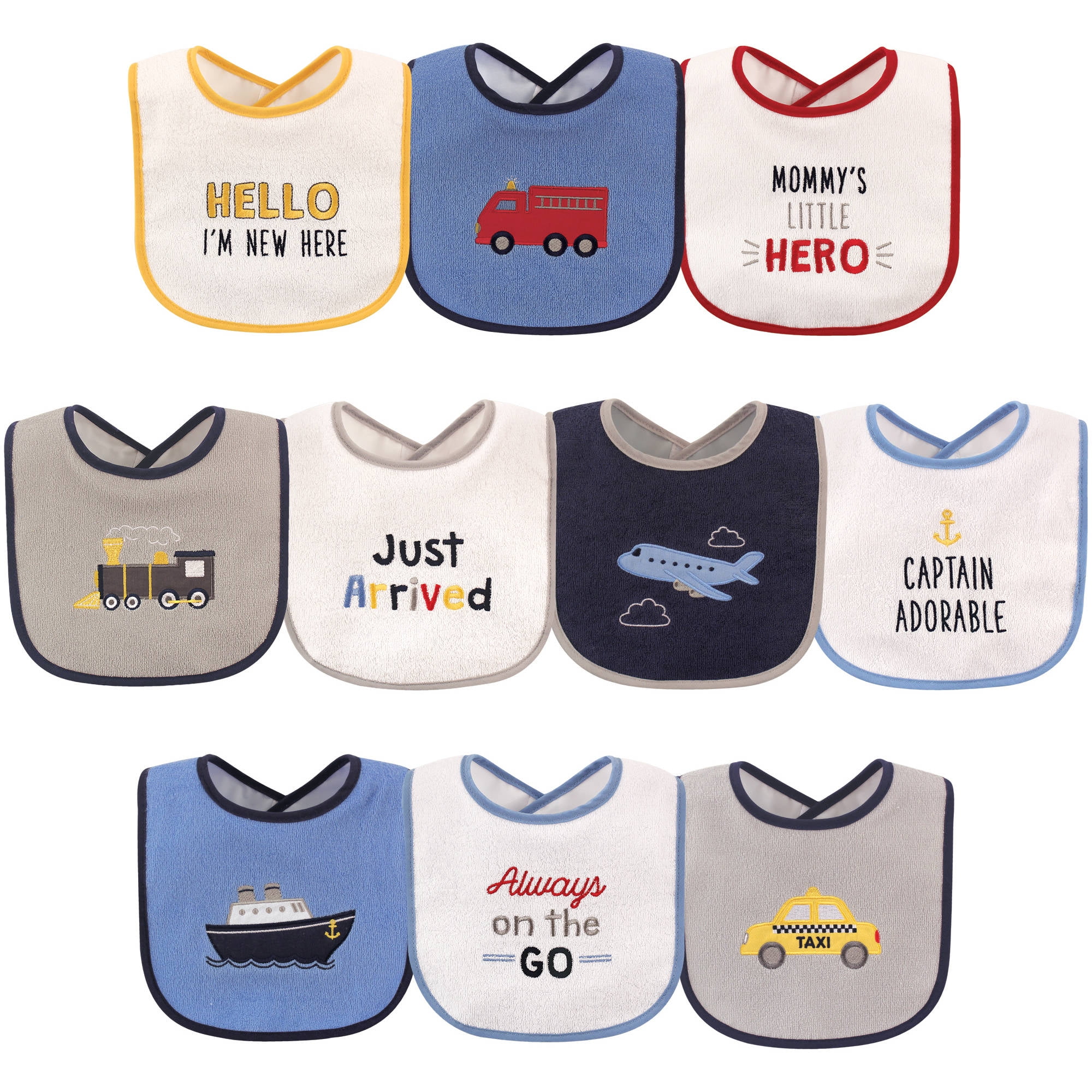 Luvable Friends Baby 10pk Drooler Bibs