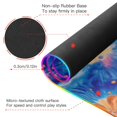 thumbnail image 4 of Orange and Blue Tie Dye Wireless Charging RGB Gaming Mouse Pad Large Keyboard Mat Rubber Base 13 Light Modes, 4 of 6