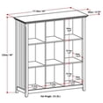 thumbnail image 4 of Trent Home Bibliothèque et Unité de Rangement en Bois Transitionnel 9 Cubes Brun Brunette, 4 of 5