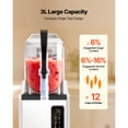 thumbnail image 4 of KFFKFF Slushie Machine, 3L/100oz No Ice Needed Slushy Machine for Home, Frozen Drink Maker with Single Tank, Margarita Machine with Self-Cleaning, 4 of 9