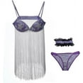 thumbnail image 6 of Women Alice Ayres Fringed Bikini Set Retro Showgirl Style Outfit with Dramatic Details, 6 of 7