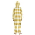 thumbnail image 3 of Vzayyk 4T-14Y Size Aviliable Cozy One-Piece Footless Sleeper Pajama Yellow and White, 3 of 8
