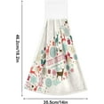 thumbnail image 3 of GZHJMY Retro Christmas Symbols Kitchen Towels Set of 2, Hanging Hand Towels with Loop Soft Absorbent Durable for Bathroom Kitchen Decor#4, 3 of 7