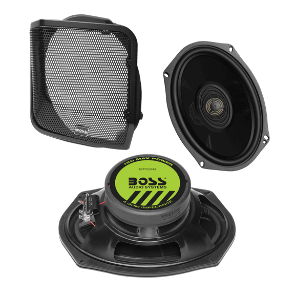 BOSS Audio Systems BHD14 Harley Davidson 6 x 9 Inch Saddlebag Speaker Kit