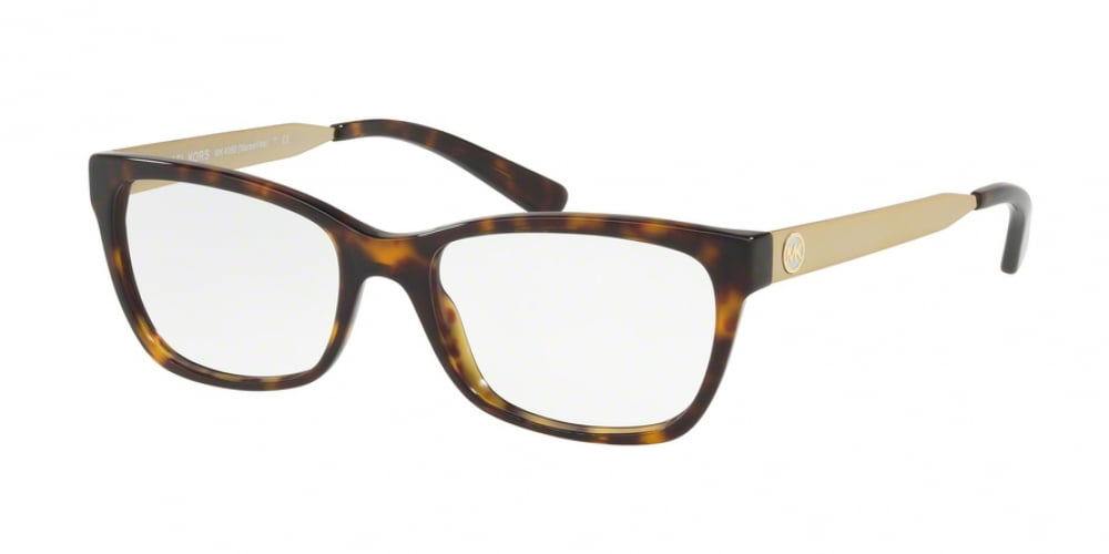 Kunstneriske Fejde pad Michael Kors 0MK4035F Full Rim Rectangle Womens Eyeglasses - Size 53 (Dk  Tortoise) - Walmart.com