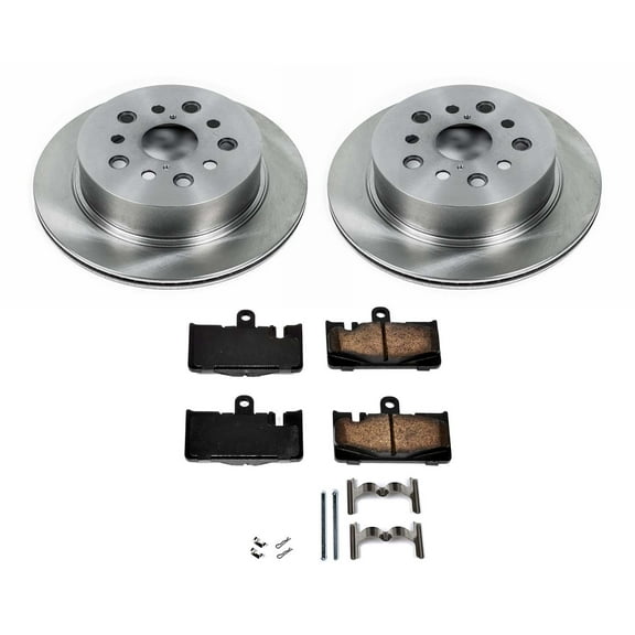 Ultimate Brakes Rear Ceramic Brake Pad and Rotor Kit with Hardware WM80816