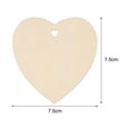 thumbnail image 2 of 50 Pcs Adornos Navideños de Madera Pintables Corazones de Madera para Manualidades de Navidad DIY, 2 of 6