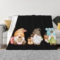 thumbnail image 1 of Fotbe Coffee Gnome (2) Manta de Franela con Estampado, Manta Ultrasuave para Cama, Sofá, Auto, Hipoalergénica y Antibolitas-80"x60", 1 of 6