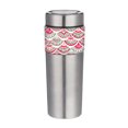 thumbnail image 1 of Cypress The Tandem Double wall Stainless Steel and Ceramic Cup, 17 OZ, Peachy Scallop Waves, 1 of 1