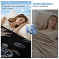 thumbnail image 2 of Black Coastal Cooling Blanket,Lightweight Breathable Summer Throw Blanket with Double Sided Cold Effect,Nautical Summer Beach Sea Turtle Starfish Picnic Blankets Bed Sheet for Hot Sleepers 40"x60", 2 of 8