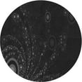 thumbnail image 1 of Ahgly Company Indoor Round Patterned Night Black Area Rugs, 7' Round, 1 of 6