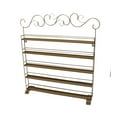 thumbnail image 2 of FixtureDisplays® Copper Metal Nail Polish Wall Mount Countertop Organizer Display Rack Essential Oil Rack 16034-COPPER, 2 of 5