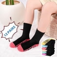 thumbnail image 5 of 12 Pairs Girls Crew Socks, Kids Athletic Socks for Toddler Girls (1-14 Years) Calf Cotton Sock School Running Sports, 5 of 7