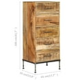 thumbnail image 4 of vidaXL Commode 45x35x106 cm Bois de Manguier Massif, 4 of 5