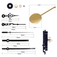 thumbnail image 3 of TISHITA Clock Chime Pendulum Movement Repair Parts with Hands Shaft Length 20mm, 3 of 8