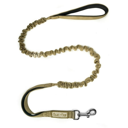 UPC: 0850007686598 | Mighty Paw Tactical Dog Leash Dual Handle Absorbing Bungee Lead. Pet Leash with Two Handles Neoprene Padded Handles. For Medium and Large Dogs