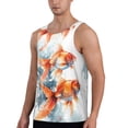 thumbnail image 2 of KLL Three Goldfish Watercolor Splash Print Men's Muscle Gym Workout Stringer Tank Tops Bodybuilding Fitness T-Shirts Tank Tops Men-4X-Large, 2 of 7