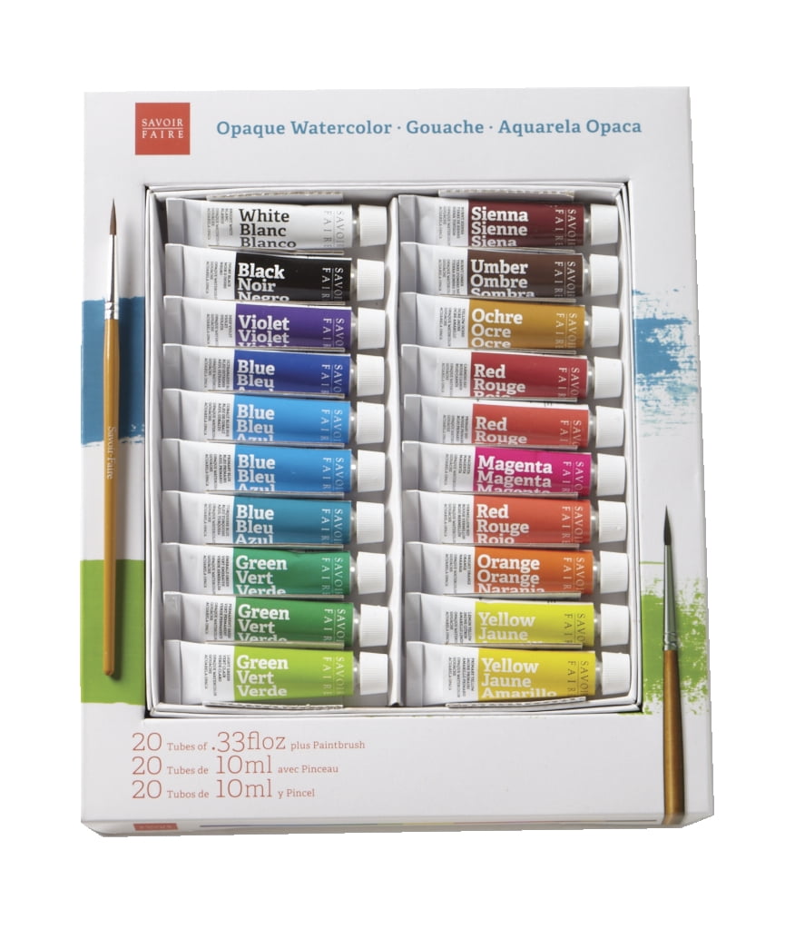 Sennelier Etude Opaque Watercolor Gouache, Assorted Colors, Set of 20