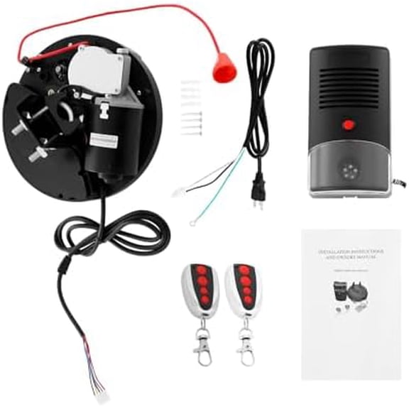 Automatic Roller Door Opener, 110V 80W Electric Roll Up Garage Door Opener 164FT 250N Lift Force Roll Up Garage Door Motor with Control Box for Rollup Doors Garage Doors$$Tools & Hardware Other