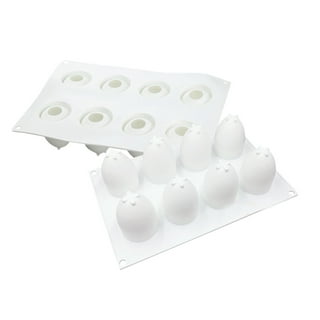 Egg Shaped Oval Bead Flexible Mold (6 Cavity)