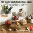 thumbnail image 4 of Usloyux Under $5 304 Stainless Steel Storage Basket, Onions Ginger Garlic Wall Mounted Box, Kitchen Organizer Mesh Container, Spice Vegetable Keep Fresh Holder, 4 of 6