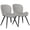 Grey, variant on MOONMISS Dining Chairs Set of 2, Upholstered Kitchen Chairs with Backrest and Metal Legs,Dark Gray