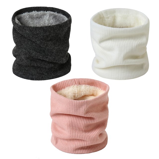Polainas de cuello de invierno para hombres, paquete de 3, calentador de cuello para hombres y mujeres con forro polar para clima frío, bufanda para hombre, funda para mascarilla de esquí