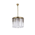 thumbnail image 5 of Elegant Lighting Sydney 20 inch round crystal chandelier in satin gold, 5 of 9