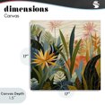 thumbnail image 4 of Stupell Industries Eclectic Tropical Botanical Embrace Canvas Art, 17 x 17, by Lazar Studio, 4 of 8