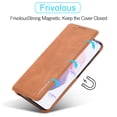 thumbnail image 6 of SaniMore for Samsung Galaxy S23 Plus 6.6" Case [RFID Blocking], Camera Protection Card Slot Ultra-Thin PU Leather Magnetic Wallet Cover with Practical Bracket Shockproof Protective Shell, Brown, 6 of 8