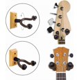 thumbnail image 4 of S set5 Colgador de pared para guitarra, madera dura auténtica, paquete de 2 colgadores para guitarra, soporte de gancho de pared con tornillos, fácil de instalar, se adapta a gui, 4 of 4
