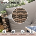thumbnail image 2 of MRUAKA Outdoor Patio Furniture Sets, 5 Pieces Outdoor Conversation Set with Swivel Chairs, Wicker Rattan Outdoor Sectional Sofa Set with Storage Table, for Garden,Poolside,Backyard, Gray, 2 of 9