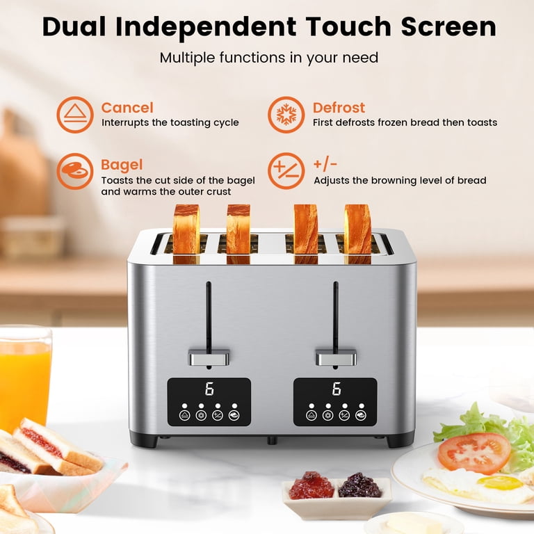 Suodoka 4-Slice Toaster with Touchscreen Display photo 3