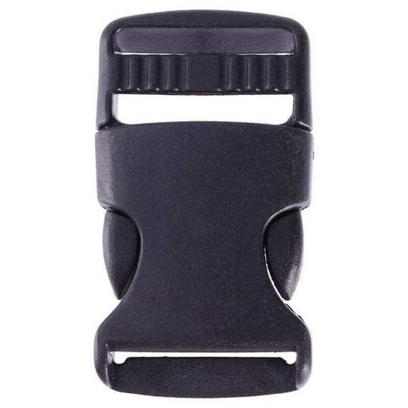 WORGEOUS 20 hebillas de plástico con hebilla de liberación lateral para pulsera de mochila (negro)
