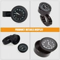 thumbnail image 2 of Raindrops 2-Pack Motorcycle Handlebar Clocks Black Aluminum Mount with Clear Minimalist Dial for Reading, 2 of 7