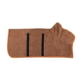 thumbnail image 3 of Toalla de baño para perros Perfecl Albornoz ajustable Marrón, 3 of 8