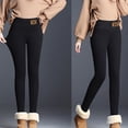 thumbnail image 5 of Pantalones casual para mujer talla grande Leggings de invierno para mujer, elásticos, de cintura alta, térmicos, pantalones de entrenamiento, pantalones térmicos, 5 of 5