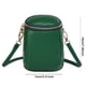 thumbnail image 3 of Monedero para teléfono celular Bolso diario ligero de cuero genuino para damas Verde, 3 of 9