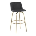 thumbnail image 4 of Toriano 30" Fixed-Height Bar Stool, Bar Chairs, Swivel Bar Stools, Bar Stools Set of 2, 4 of 6