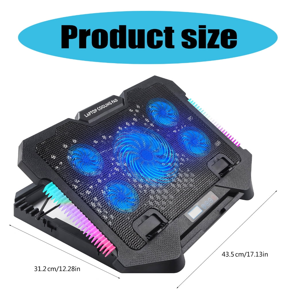 Gaming Laptop Cooling Pad Laptop Cooling Stand External Cooling Fan Cooling Laptop with 2 USB Port Phone Holder