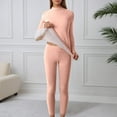 thumbnail image 2 of Women's Thermal Underwear Set - Warm Fleece Lined Base Layer, Top and Bottom Included, Comfortable Fit for Cold Weather, Essential Winter Layering, 2 of 7